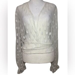 Sheer polka dot cover up